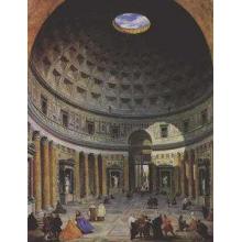 Giovanni Pannini - Interior Of The Pantheon, Rome Size 15x19 Poster Print