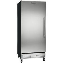 Frigidaire Commercial Style Stainless Steel Left Hinge Door Refrigerators - Black Cabinet