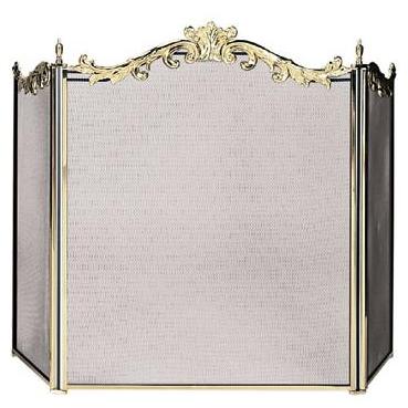 UniFlame 3 Fold Cast Solid Brass Screen