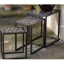 Alfresco Home Cognac Petite Rect Nesting Side Tables S/3