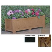 Eagle One Recycled Plastic 34 Inch Catalina Planter Box Diamond Pattern - Black