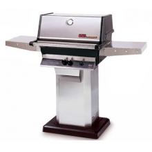 MHP Gas Grills TJK2 Natural Gas Grill W/ Stainless Grids On Stainless Patio Base