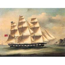 Barque Troas Entering Hong Kong Poster Print