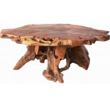 Groovy Stuff Teak Wood Stump Coffee Table