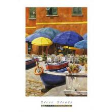 Waterfront Cafe Poster Print