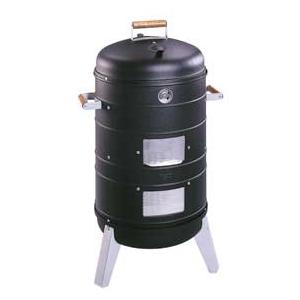 Meco 5031 Charcoal Combo Water Smoker - Black