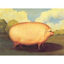 Pink Pig Poster Print