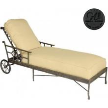 Windham Castings Provence Casual Back Chaise Lounge Frame Only, Black