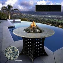LaCosta Dining Height Fire Pit - Black Base/ Sea Green Granite Top - LP