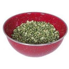 GSI Enamelware Stainless Steel Rim Red Mixing Bowl