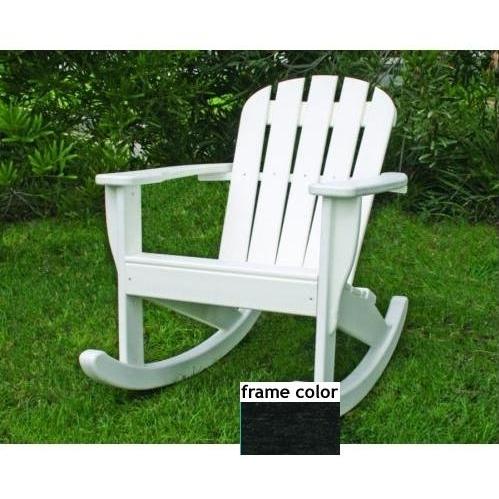 Eagle One Recycled Plastic Kids Adirondack Rocker - Black