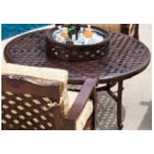Alfresco Home Weave 52 Inch Bev/Fire Pit Chat Table & Base-MG