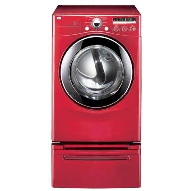 LG Gas Dryer Front Control With Dial-A-Cycle, 7.3 Cu Ft - Red