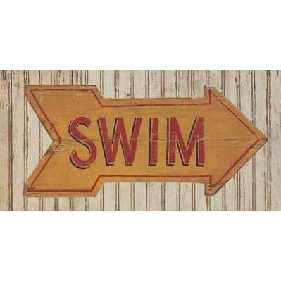 Go Swim Poster Print