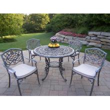 Oakland Living Mississippi 5 Piece Dining Set With Cushions - 42 Inch