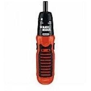 B&D ALKALINE SCREWDRIVER USES 4AA INCLUDED