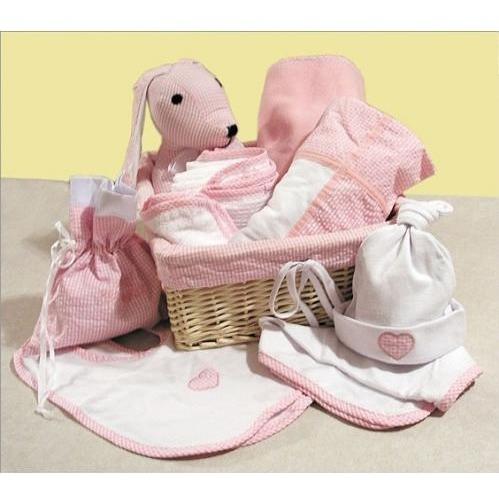 Trend Lab 12 Piece Deluxe Gift Basket Pink.