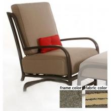 Ellington Aluminum Deep Seating Action Lounge Chair With Scavo Bronze Frame And F0928 Fabric