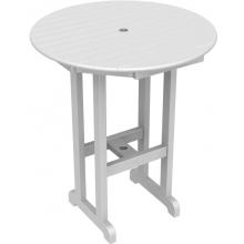 Poly-Wood Recycled Plastic Wood Bar Table - 36 Inch Round