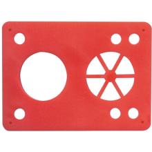 Riot Gear Vibra Soft Risers,6 Hole, 1/8 In. Red, Ea.
