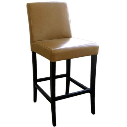 Quinn Leather Barstool In Light Brown