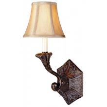 Claiborne Collection Wall Sconce Light Fixture In French Bronze Finish - 1 Bulb