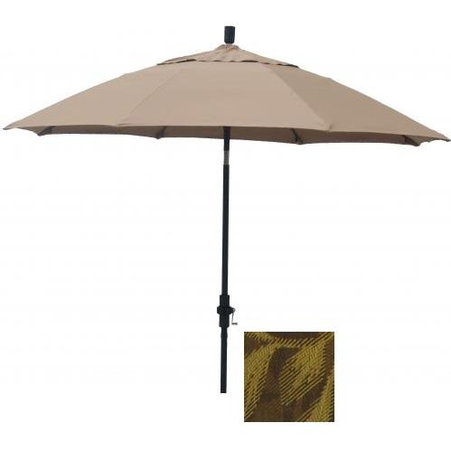 Casual Creations 12 Rib Flat Top Garden Umbrella With Extension With C0837 Fabric