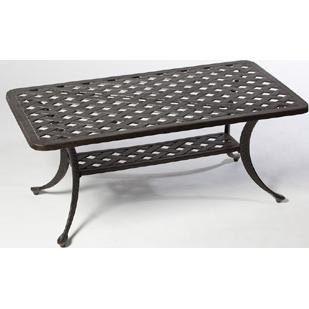 Alfresco Home Weave 42 Inch Rectangular Coffee Table & Base - Antique Fern
