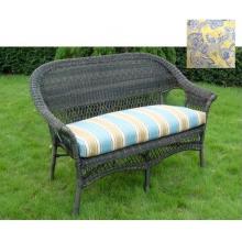 North Cape Tufted Love Seat Cushion ONLY (1)- Sausalito Mediterranean