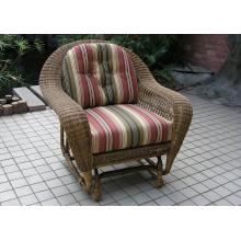 North Cape Port Royal Resin Wicker Single Glider - Walnut