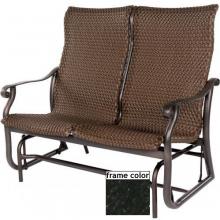 Suncoast Rendezvous Supreme Loveseat Glider - Ebony Frame