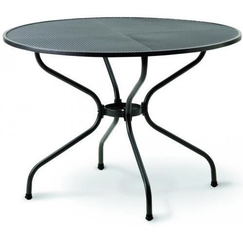 Kettler Wrought Iron Mesh Top Round Table - 42 Inch