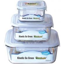 Innova 6 Piece Square Glasslock Kit (17oz, 41oz, 88oz)
