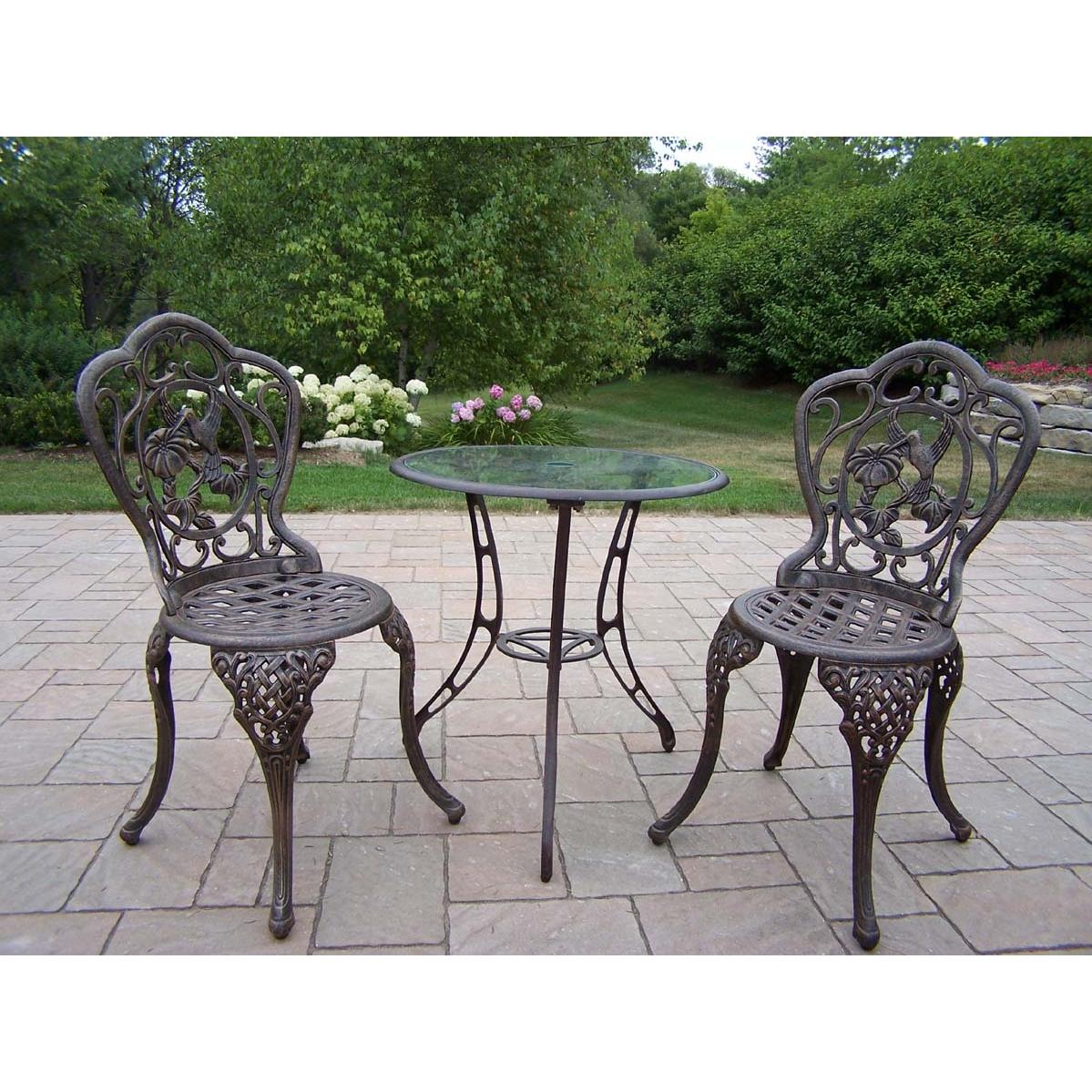 Oakland Living Hummingbird 3 Piece Bistro Set