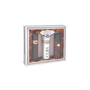 CUBA GOLD By Cuba EDT SPRAY 3.3 OZ & AFTERSHAVE SPRAY 3.4 OZ & DEODORANT SPRAY 6.8 OZ