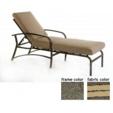 Ellington Aluminum Deep Seating Chaise Lounge With Scavo Bronze Frame And F0928 Fabric