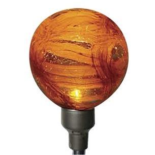 Buy SOLAR-POWERED RED ;GLOBE GARDEN ART by ALLSOP