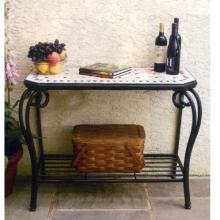 Alfresco Home Compass Outdoor Small Hex Sideboard Table - 39 Inch