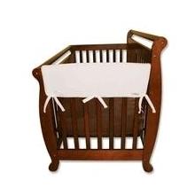 Fleece Crib Rail Guard 27 Inch-White
