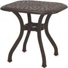 Darlee Series 60 Cast Aluminum Patio End Table - 21 Inch Square