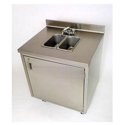 Crown Verity Portable Stainless Steel Double Sink