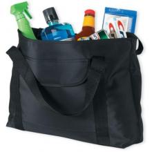 Fashion Zippered Microfiber Shopping Bag