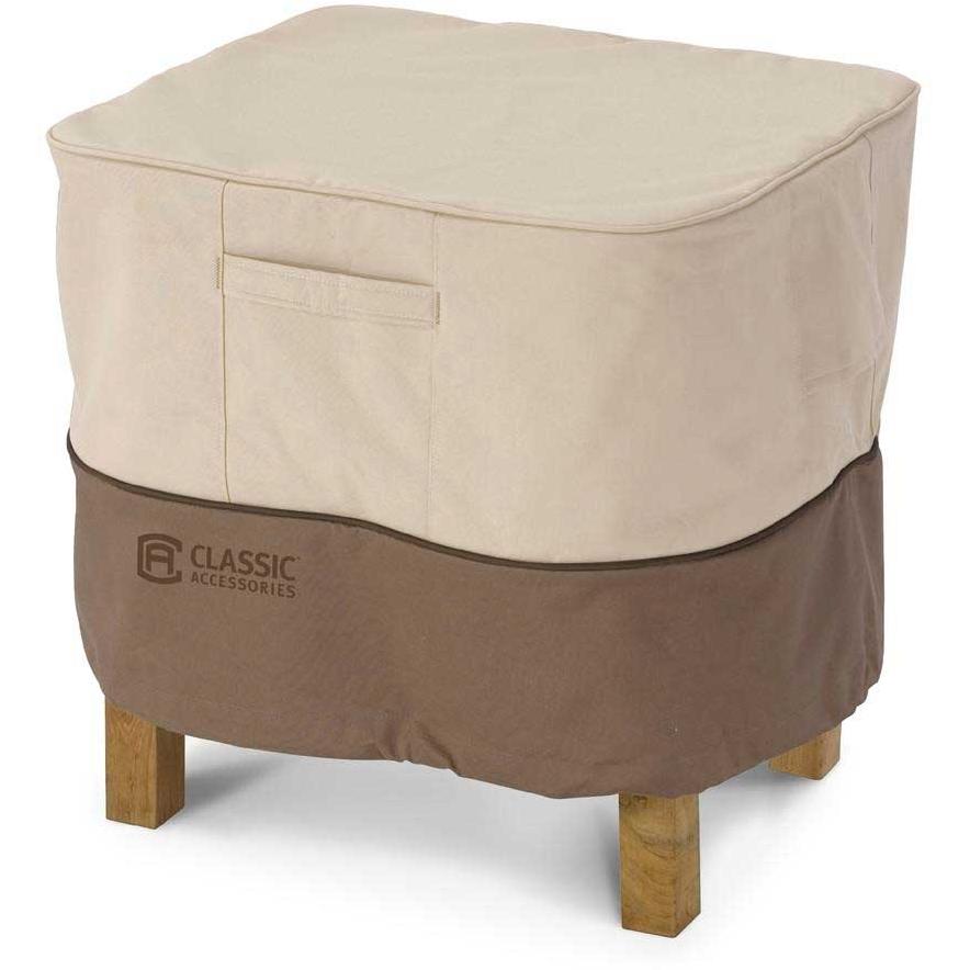 Classic Accessories Veranda Square Ottoman/Side Table Cover - Large