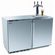 Perlick Built In Refrigerator And Beer Dispenser With Solid Stainless Doors (x 2) And 3 Taps