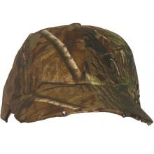 Camouflage Lighted Structured Hat W/ 2 LED Lights - Real Tree AP Grey
