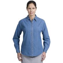 Port Authority Ladies Long Sleeve Denim Shirt XXL - Faded Denim