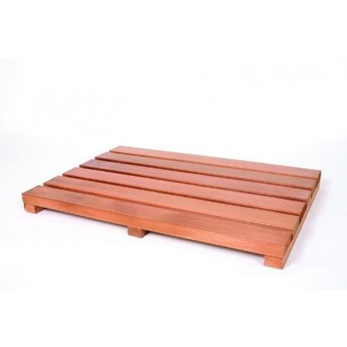 18 X 36 Inch Rectangle Western Red Cedar Garden Deck Tile With Exterior Stain By Cedar Delite