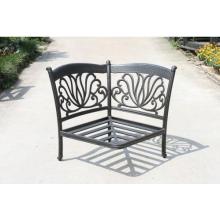 Casual Sunset Cast Aluminum Patio Sectional Corner Unit - No Cushion(s)