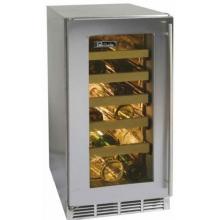 Perlick Freestanding 15 Inch Wine Cooler With Stainless Glass Door Hinge Right