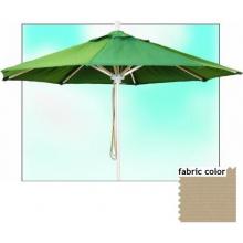 Shade Trends Pewter Anodized 9 Ft X 8 RIB Contract Market Umbrella - Antique Beige